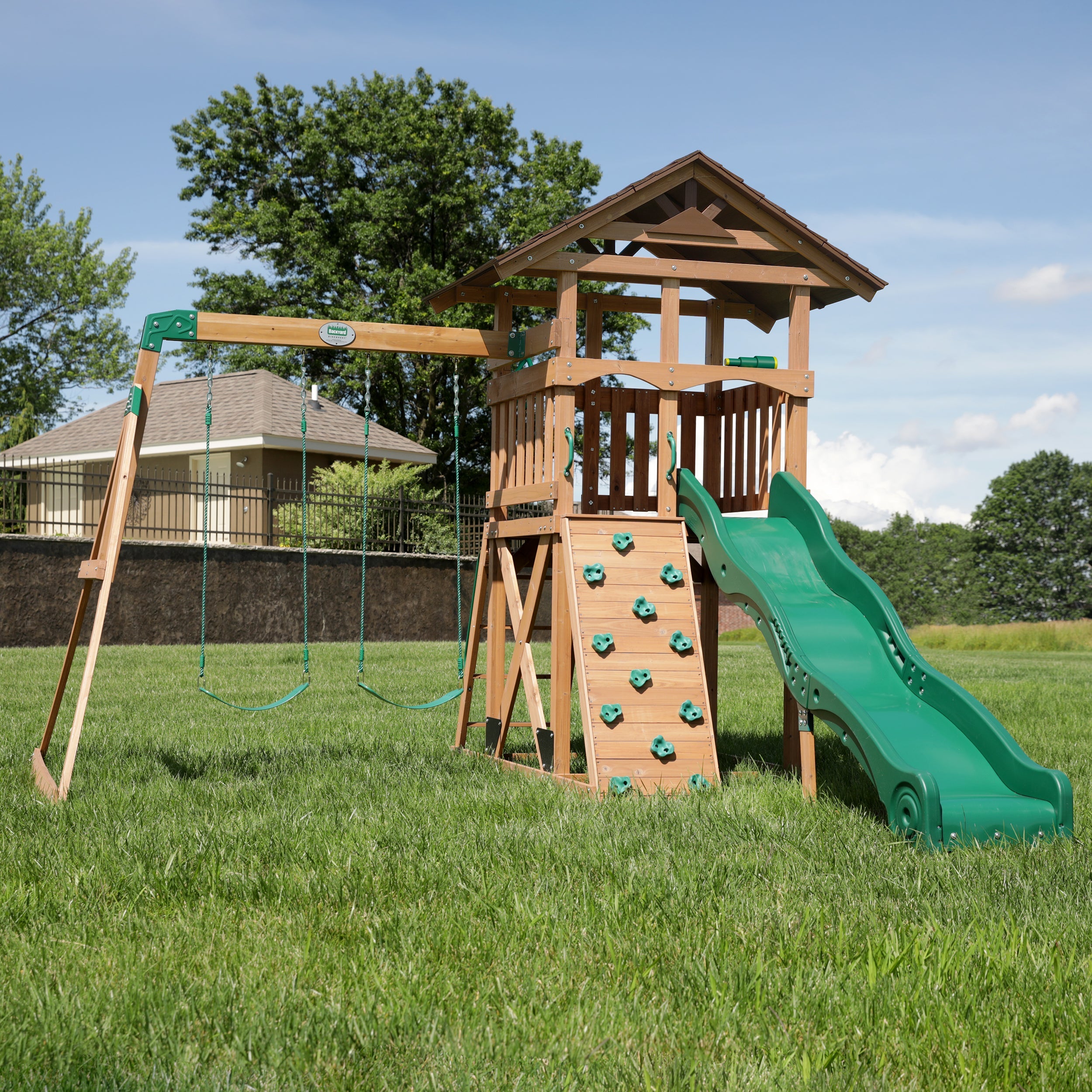 Backyard Discovery Lightning Ridge Swing Set - Image 1