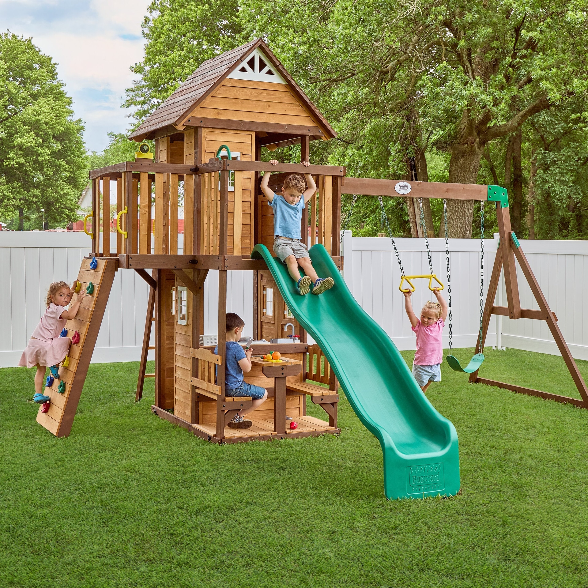 Backyard Discovery Spruce Hollow Swing Set - Image 1