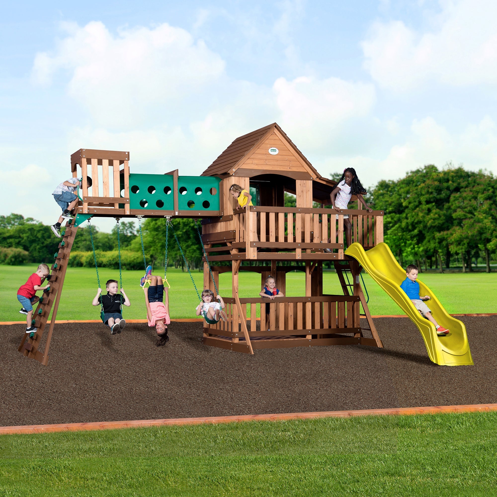 Backyard Discovery Woodridge Elite Swing Set - Image 1