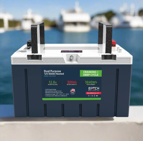 12V 300Ah – Group 8D – Cranking & Deep Cycle Lithium Battery (Dual Purpose) - Image 1