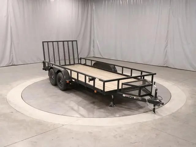 6×16 Heavy-Duty Tandem Axle Utility Trailer – 2025 Steel Frame with Wood Deck - Image 1