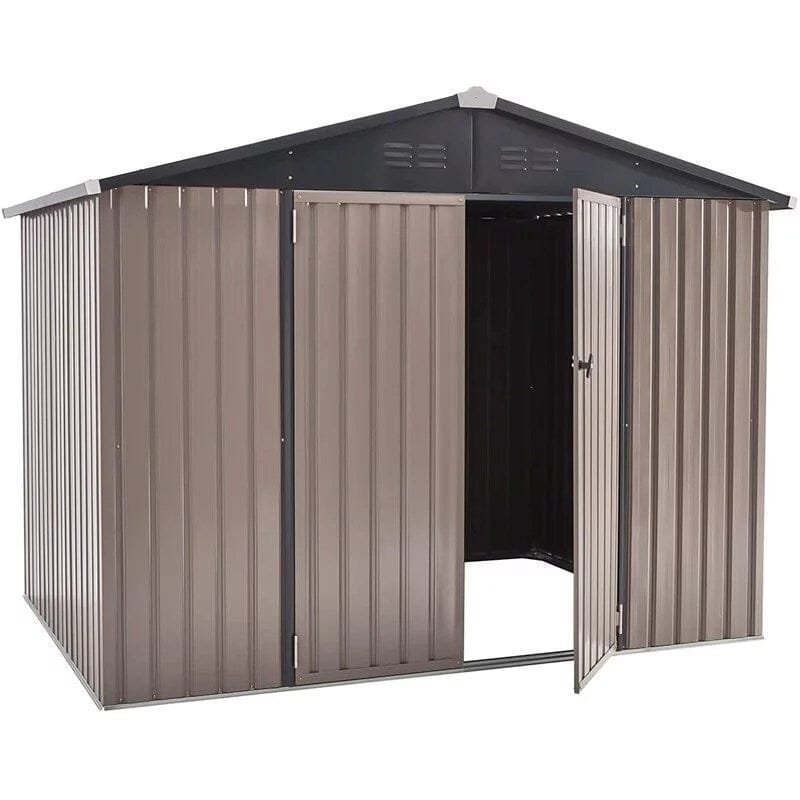 8 Ft. W x 6 Ft. D Metal Storage Shed - Image 1