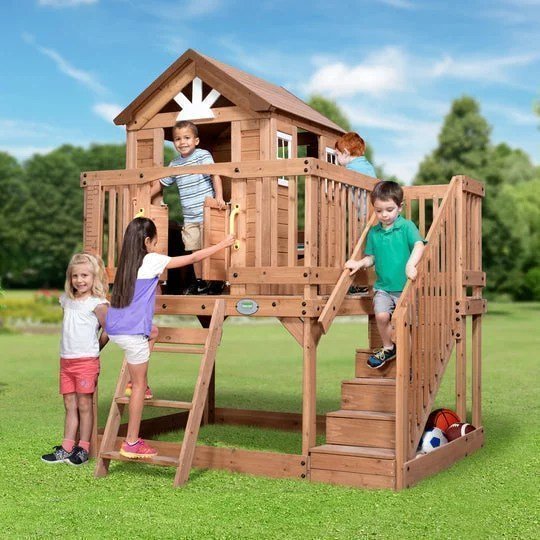 Backyard Discovery scenic Heights Cedar Playhouse - Image 1