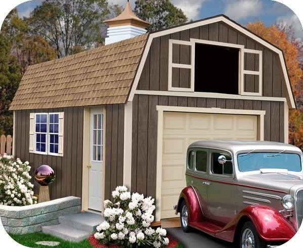 Best Barns Tahoe 12×20 Wood Storage Garage Shed Kit - Image 1