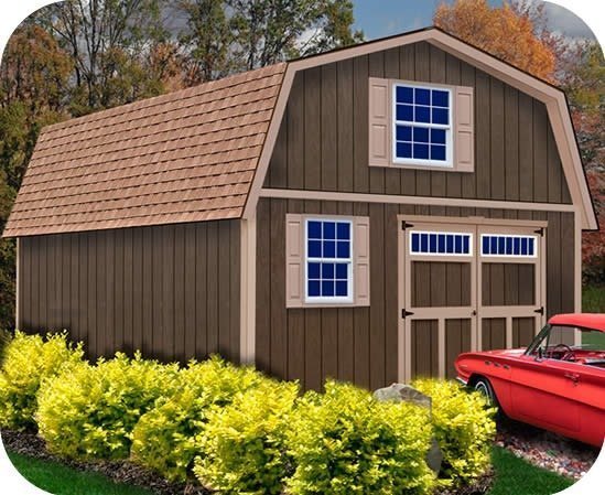 Best Barns Virginia 16×24 Wood Storage Shed Kit - Image 1