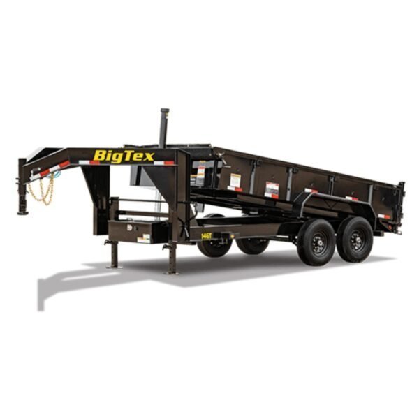Big Tex Heavy Duty Telescopic Gooseneck Dump Trailer | 14GT - Image 1