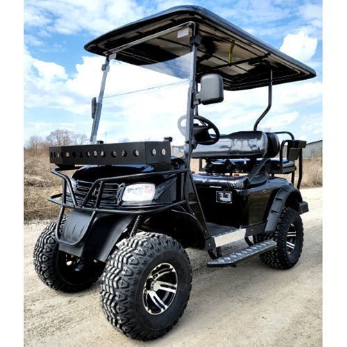 Brand New 48v Electric Golf Cart Lifted & Loaded eMACHINE – Black - Image 1