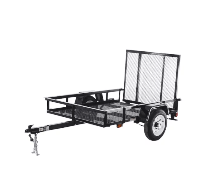 Carry-On Trailer 4′ x 7′ Mesh Floor Utility Trailer with CURT 2-5/16″ A-Frame Coupler - Image 1
