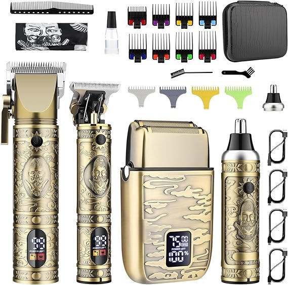 GSKY 4-in-1 Professional Cordless Hair Clipper and Grooming Kit - Image 1