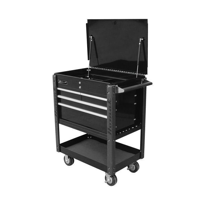 Homak Pro Series 35″ 4 Drawer Flip Top Service Cart - Image 1